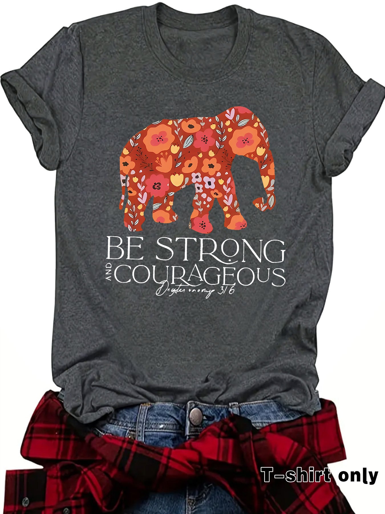 Elephant and Letter Short Sleeve