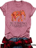 Elephant and Letter Short Sleeve